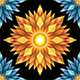 2D crystal sun pattern tile texture - 3DOcean Item for Sale