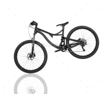 Mountain bike isolated on white background