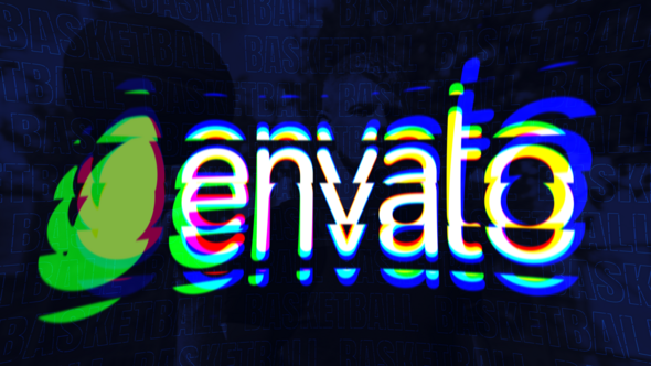 Trendy Glitch Logo alt