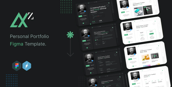 AXZ - Personal Portfolio Figma Template