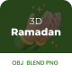 Ramadan 3D Icon - 3DOcean Item for Sale