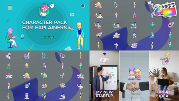 Characters Pack For Explainers for FCPX