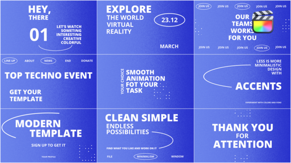 Corporate Text Typography / FCPX alt