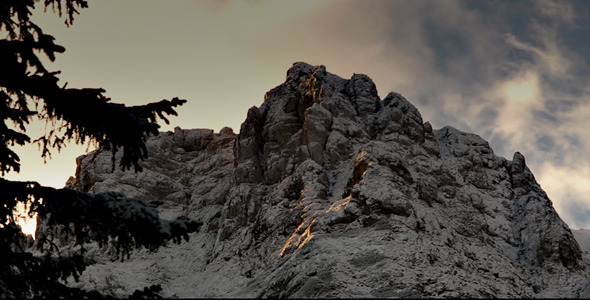 Frozen Peak Clouds Timelapse