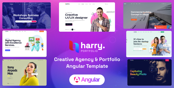 Harry - Creative Agency & Portfolio Angular 17 Template