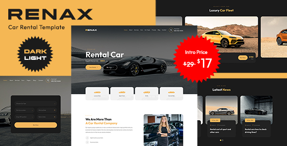 Renax - Car Rental Template