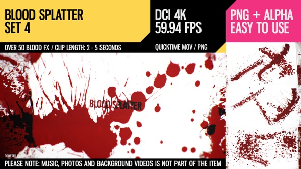 Blood Splatter (4K Set 4) alt