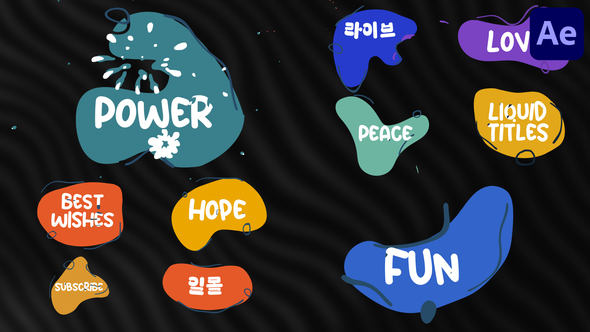 Liquid Plate Titles | After Effects alt