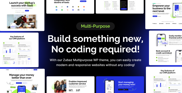 Zubaz –  SaaS & Startup  WordPress Theme