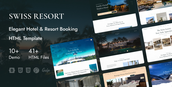 Swiss Resort - Hotel & Resort Booking HTML Template