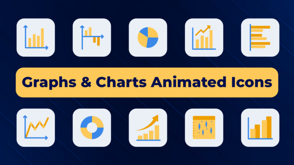 Graphs & Charts Animated Icons