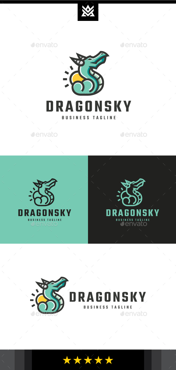Dragon Sky Logo Template