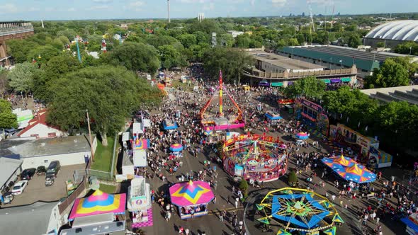 aerial view of Minnesota State fair 2021