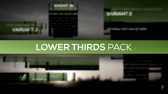 Lower Thirds Pack