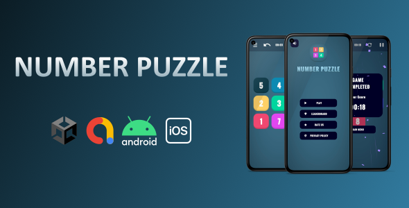 Number Puzzle Game (Unity + Admob + Leaderboard)