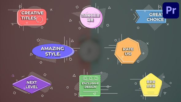 Creative Titles for Premiere Pro