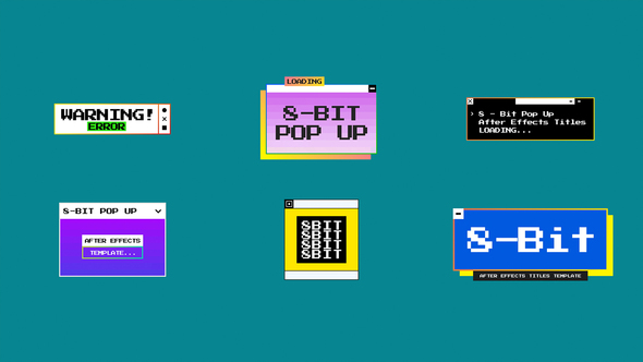 8-Bit Pop Up | MOGRT