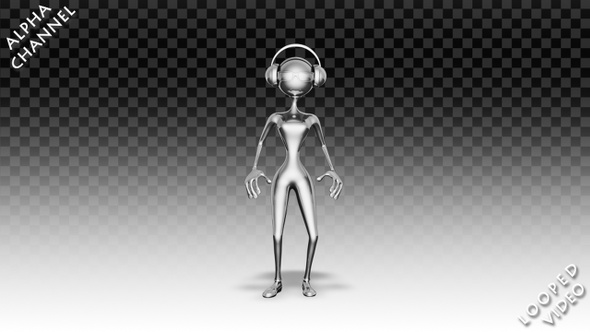 3D Silver Woman - Cartoon Hip-Hop Dance