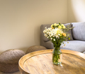 Flowers On Coffee Table - PhotoDune Item for Sale