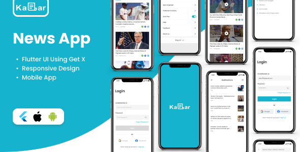News App v1.0.0 - Flutter UI template | Android + iOS | Multi-language