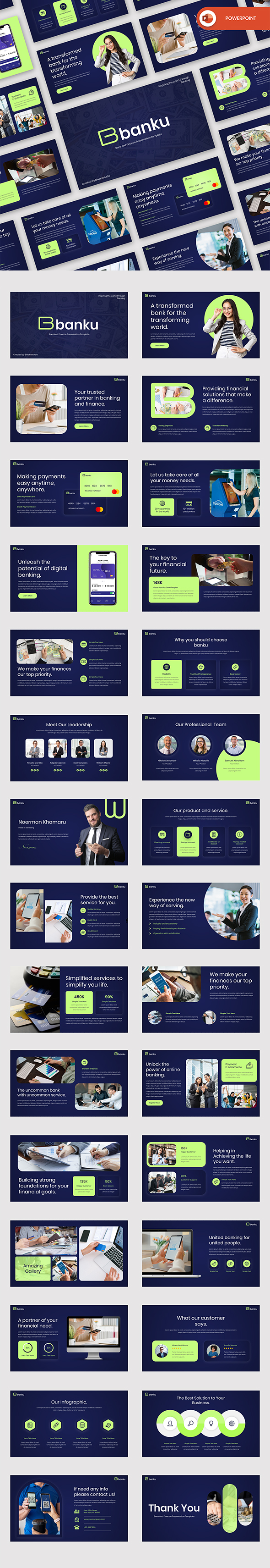 Banku - Banking And Finance PowerPoint Template