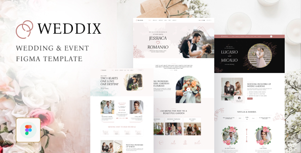 Weddix - Wedding & Event Figma Template