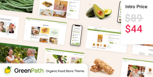 GreenPath – Organic Food Store WordPress Theme