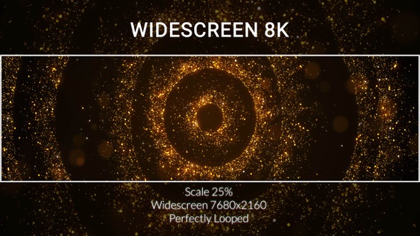 Awards Gold Particle Burst Widescreen 8k