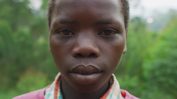 Close up of an African girl