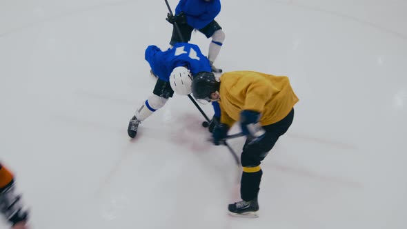 Ice hockey match starting