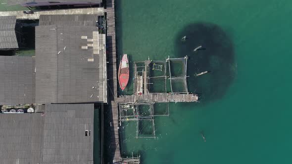 Aerial View on Fishing Village