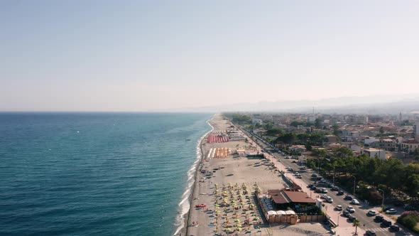 Calabria City aerial view of Locri