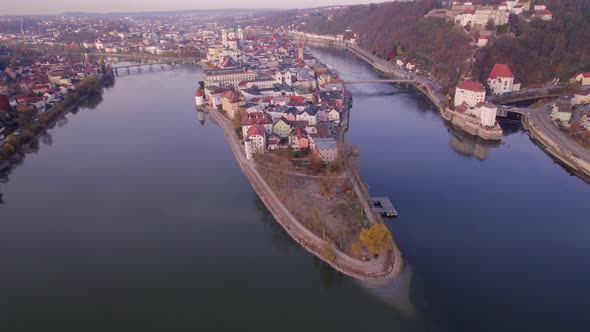 Passau A City in Germany Which Sits on Three Rivers