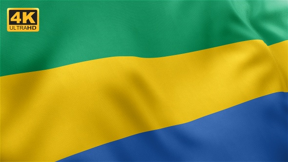 Gabon Flag - 4K