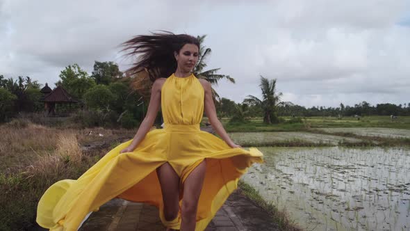 Beauty and Grace Among Rice Fields