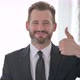 Positive Middle Aged Businessman Showing Thumbs Up - VideoHive Item for Sale