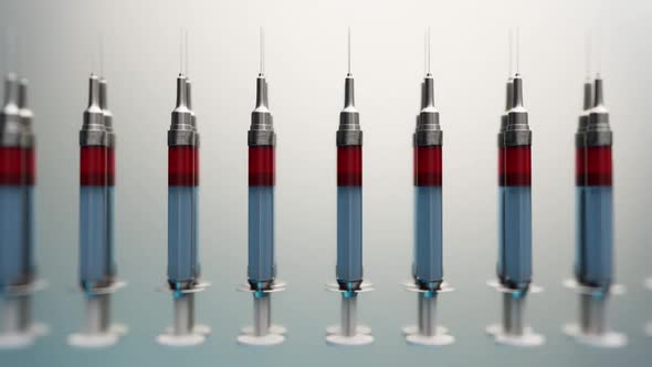 Medical Syringes Used For Blood Transfusion