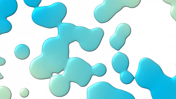 Abstract Blue Fluid Animation