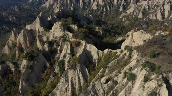 Mountain Pyramids Aerial View