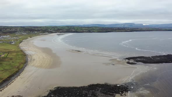 Flying Above Rossnowlagh Beach in County Donegal Ireland