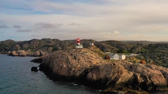 Coastal Lighthouse. Lindesnes Lighthouse Is a Coastal Lighthouse at the Southernmost Tip of Norway.