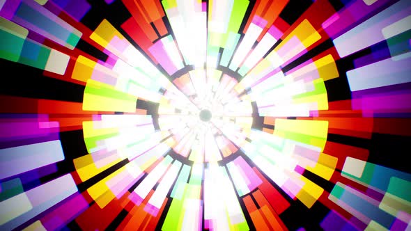 Abstract Colorful Stained Glass Background Loop 4K