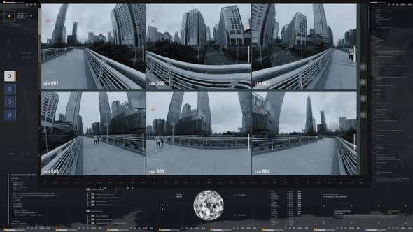 Spy Using High Tech Urban Camera Control Interface For Intelligence Gathering alt