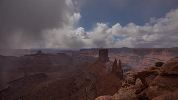 Cloud Time Lapse Canyons Utah Landscape