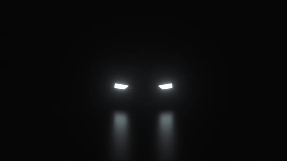 Headlights of an Approaching Car