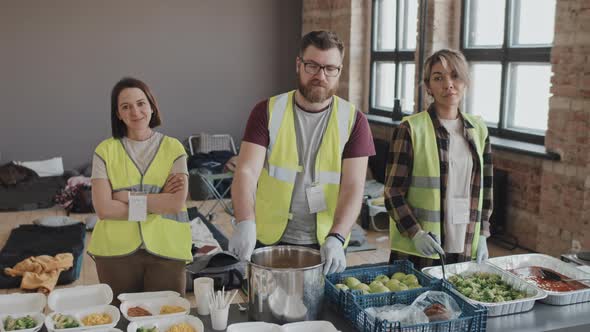 Food Bank Volunteers Portrait