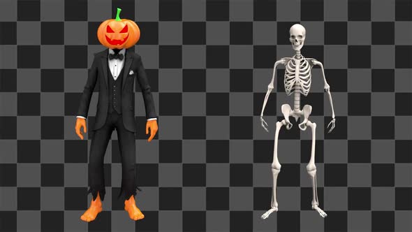 Skeleton And Jack Look Around