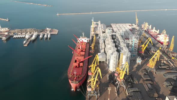 Cargo Ship At The Port