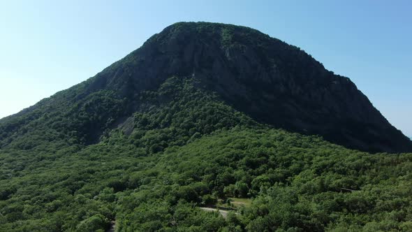 The Worldfamous Mountain in the Crimea Covered with Dense Forests  Ayudag