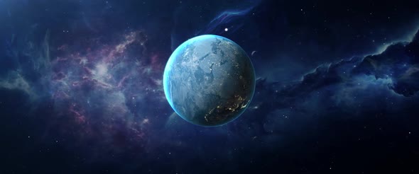 Earth Zoom Through Clouds  alt